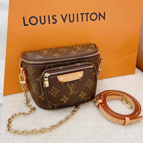 LV官网新包经典老花「Mini Bumbag」斜背腰包